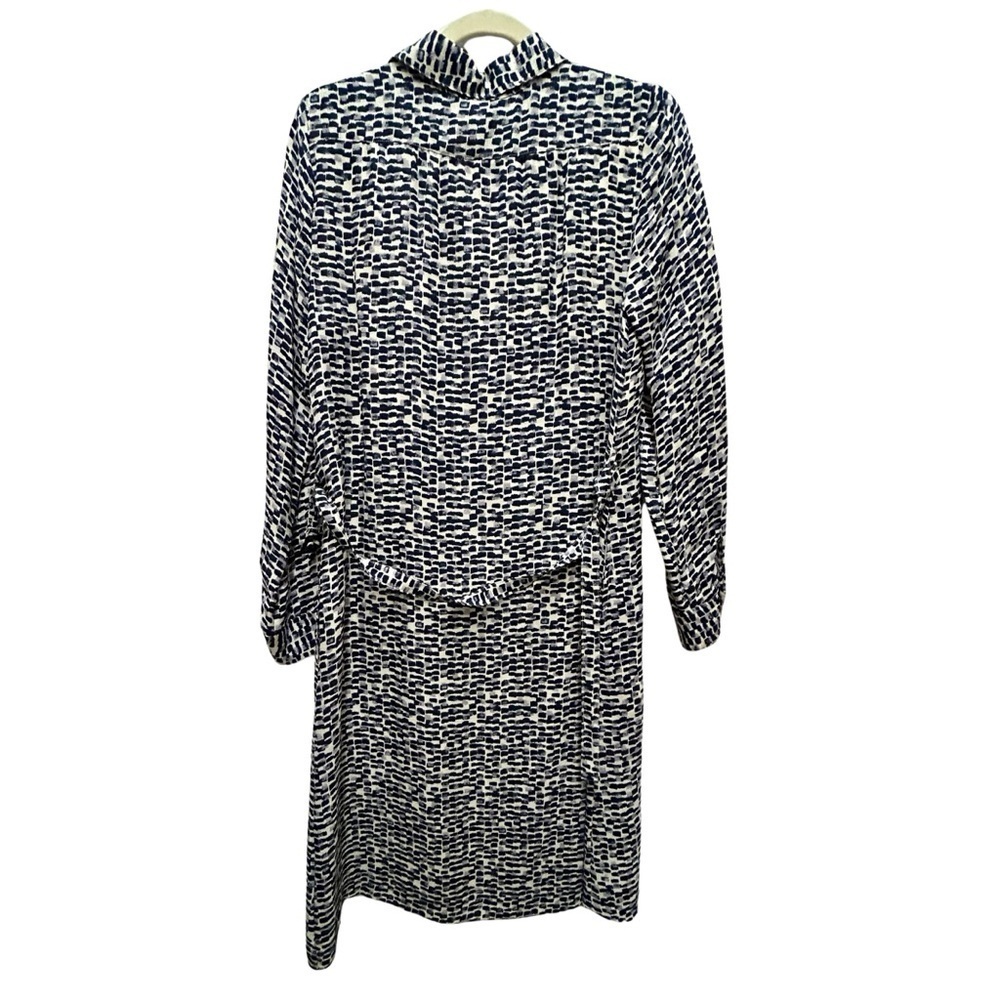 A.P.C. x Vanessa Seward Navy Print Shirt Dress – Size M View 3